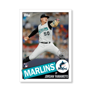 Jordan Yamamoto 2020 Topps Series 1 1985 Topps Baseball Poster # to 99- artbble-pos-20tbb1-7561-s