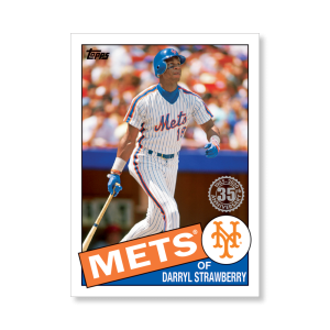Darryl Strawberry 2020 Topps Series 1 1985 Topps Baseball Poster # to 99- artbble-pos-20tbb1-7565-s