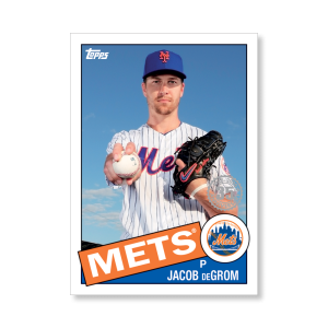 Jacob deGrom 2020 Topps Series 1 1985 Topps Baseball Poster # to 99- artbble-pos-20tbb1-7566-s
