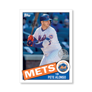 Pete Alonso 2020 Topps Series 1 1985 Topps Baseball Poster # to 99- artbble-pos-20tbb1-7568-s
