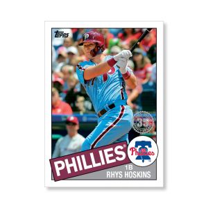 Rhys Hoskins 2020 Topps Series 1 1985 Topps Baseball Poster # to 99- artbble-pos-20tbb1-7580-s