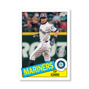 Ichiro 2020 Topps Series 1 1985 Topps Baseball Poster # to 99- artbble-pos-20tbb1-7584-s