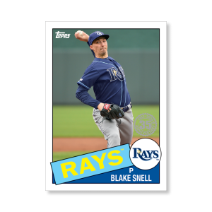 Blake Snell 2020 Topps Series 1 1985 Topps Baseball Poster # to 99- artbble-pos-20tbb1-7588-s