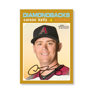 Carson Kelly 2020 Topps Heritage Baseball Base Cards Poster Gold Ed. # to 1- artbble-pos-20thbb-1014-gold-s
