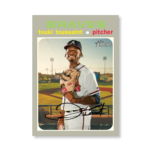 Touki Toussaint 2020 Topps Heritage Baseball Base Cards Poster # to 99- artbble-pos-20thbb-1030-s