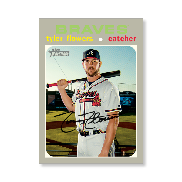 Tyler Flowers 2020 Topps Heritage Baseball Base Cards Poster # to 99- artbble-pos-20thbb-1031-s
