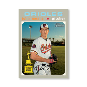 John Means 2020 Topps Heritage Baseball Base Cards Poster # to 99- artbble-pos-20thbb-1035-s