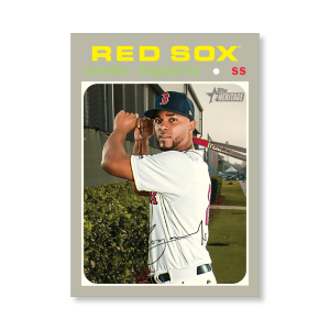 Xander Bogaerts 2020 Topps Heritage Baseball Base Cards Poster # to 99- artbble-pos-20thbb-1041-s