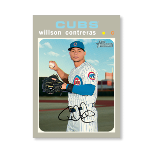 Willson Contreras 2020 Topps Heritage Baseball Base Cards Poster # to 99- artbble-pos-20thbb-1050-s