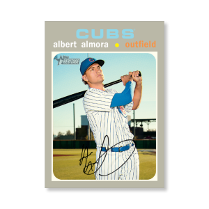 Albert Almora 2020 Topps Heritage Baseball Base Cards Poster # to 99- artbble-pos-20thbb-1053-s