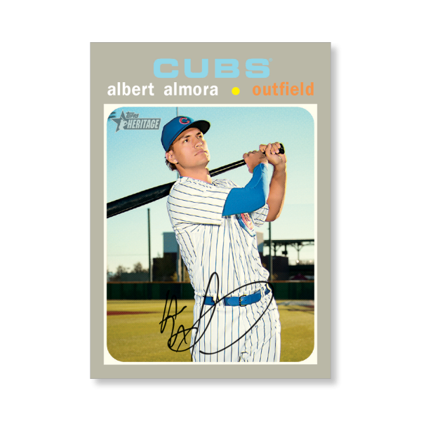 Albert Almora 2020 Topps Heritage Baseball Base Cards Poster # to 99- artbble-pos-20thbb-1053-s