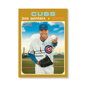 Jose Quintana 2020 Topps Heritage Baseball Base Cards Poster Gold Ed. # to 1- artbble-pos-20thbb-1056-gold-s