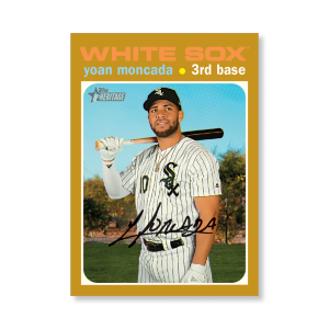 Yoan Moncada 2020 Topps Heritage Baseball Base Cards Poster Gold Ed. # to 1- artbble-pos-20thbb-1057-gold-s