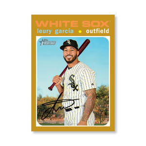 Leury Garcia 2020 Topps Heritage Baseball Base Cards Poster Gold Ed. # to 1- artbble-pos-20thbb-1060-gold-s