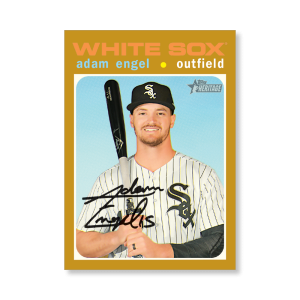 Adam Engel 2020 Topps Heritage Baseball Base Cards Poster Gold Ed. # to 1- artbble-pos-20thbb-1061-gold-s
