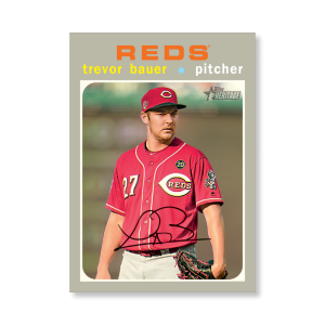 Trevor Bauer 2020 Topps Heritage Baseball Base Cards Poster # to 99- artbble-pos-20thbb-1067-s