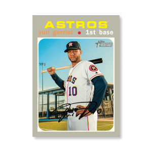 Yuli Gurriel 2020 Topps Heritage Baseball Base Cards Poster # to 99- artbble-pos-20thbb-1080-s
