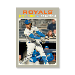 Jorge Soler 2020 Topps Heritage Baseball Base Cards Poster # to 99- artbble-pos-20thbb-1081-s