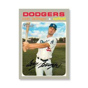 Cody Bellinger 2020 Topps Heritage Baseball Base Cards Poster # to 99- artbble-pos-20thbb-1082-s