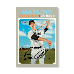 Brian Anderson 2020 Topps Heritage Baseball Base Cards Poster # to 99- artbble-pos-20thbb-1086-s
