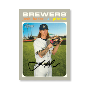 Josh Hader 2020 Topps Heritage Baseball Base Cards Poster # to 99- artbble-pos-20thbb-1089-s