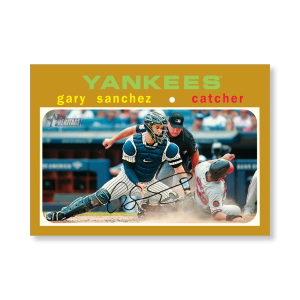 Gary Sanchez 2020 Topps Heritage Baseball Base Cards Poster Gold Ed. # to 1- artbble-pos-20thbb-1093-gold-s