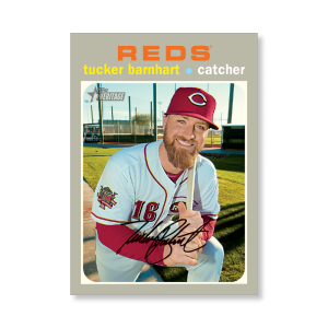 Tucker Barnhart 2020 Topps Heritage Baseball Base Cards Poster # to 99- artbble-pos-20thbb-1400-s