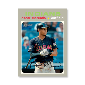 Oscar Mercado 2020 Topps Heritage Baseball Base Cards Poster # to 99- artbble-pos-20thbb-1406-s