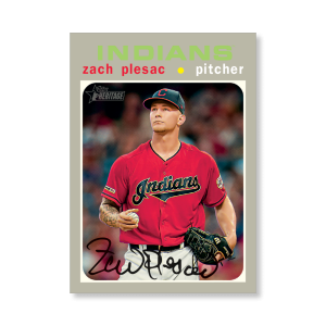 Zach Plesac 2020 Topps Heritage Baseball Base Cards Poster # to 99- artbble-pos-20thbb-1408-s