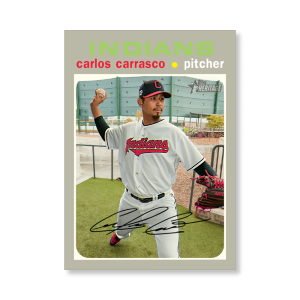 Carlos Carrasco 2020 Topps Heritage Baseball Base Cards Poster # to 99- artbble-pos-20thbb-1409-s