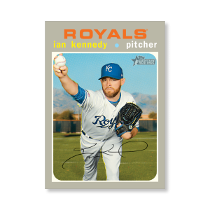 Ian Kennedy 2020 Topps Heritage Baseball Base Cards Poster # to 99- artbble-pos-20thbb-1433-s
