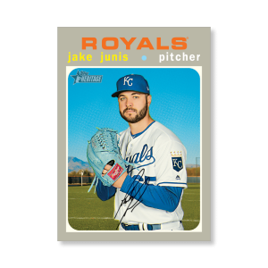 Jake Junis 2020 Topps Heritage Baseball Base Cards Poster # to 99- artbble-pos-20thbb-1434-s
