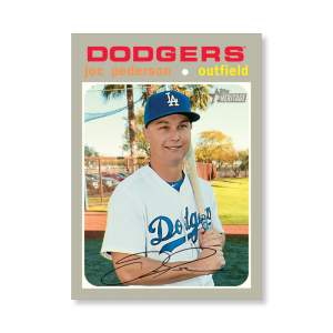Joc Pederson 2020 Topps Heritage Baseball Base Cards Poster # to 99- artbble-pos-20thbb-1436-s
