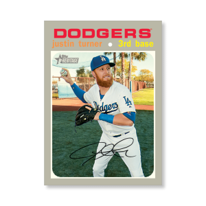 Justin Turner 2020 Topps Heritage Baseball Base Cards Poster # to 99- artbble-pos-20thbb-1437-s