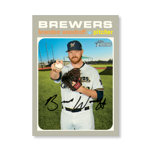Brandon Woodruff 2020 Topps Heritage Baseball Base Cards Poster # to 99- artbble-pos-20thbb-1452-s