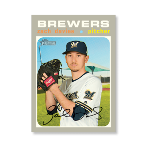 Zach Davies 2020 Topps Heritage Baseball Base Cards Poster # to 99- artbble-pos-20thbb-1455-s