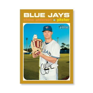 Chase Anderson 2020 Topps Heritage Baseball Base Cards Poster Gold Ed. # to 1- artbble-pos-20thbb-1456-gold-s