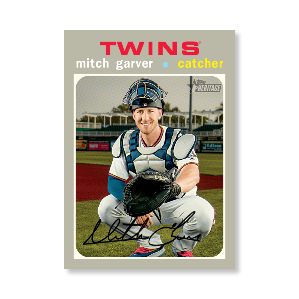 Mitch Garver 2020 Topps Heritage Baseball Base Cards Poster # to 99- artbble-pos-20thbb-1458-s