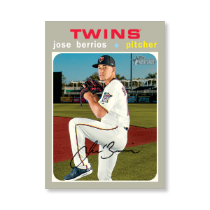 Jose Berrios 2020 Topps Heritage Baseball Base Cards Poster # to 99- artbble-pos-20thbb-1459-s