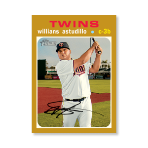 Willians Astudillo 2020 Topps Heritage Baseball Base Cards Poster Gold Ed. # to 1- artbble-pos-20thbb-1460-gold-s