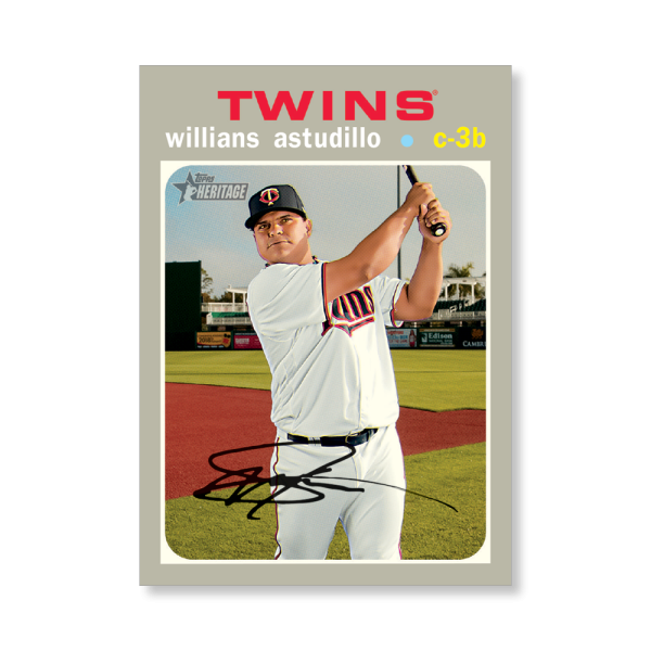 Willians Astudillo 2020 Topps Heritage Baseball Base Cards Poster # to 99- artbble-pos-20thbb-1460-s