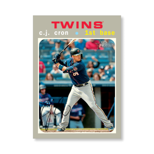 C.J. Cron 2020 Topps Heritage Baseball Base Cards Poster # to 99- artbble-pos-20thbb-1461-s
