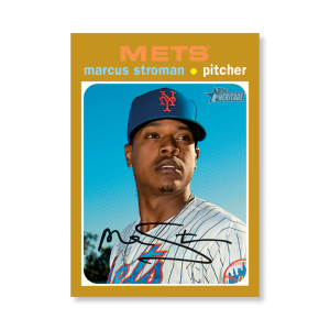 Marcus Stroman 2020 Topps Heritage Baseball Base Cards Poster Gold Ed. # to 1- artbble-pos-20thbb-1466-gold-s