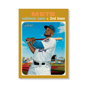 Robinson Cano 2020 Topps Heritage Baseball Base Cards Poster Gold Ed. # to 1- artbble-pos-20thbb-1467-gold-s