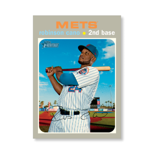 Robinson Cano 2020 Topps Heritage Baseball Base Cards Poster # to 99- artbble-pos-20thbb-1467-s
