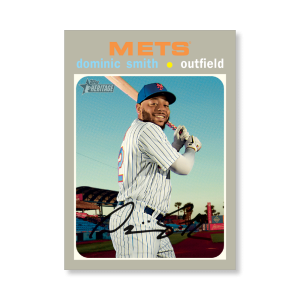 Dominic Smith 2020 Topps Heritage Baseball Base Cards Poster # to 99- artbble-pos-20thbb-1468-s