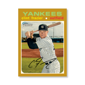 Clint Frazier 2020 Topps Heritage Baseball Base Cards Poster Gold Ed. # to 1- artbble-pos-20thbb-1475-gold-s