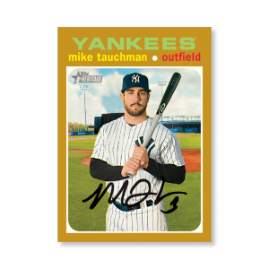 Mike Tauchman 2020 Topps Heritage Baseball Base Cards Poster Gold Ed. # to 1- artbble-pos-20thbb-1478-gold-s