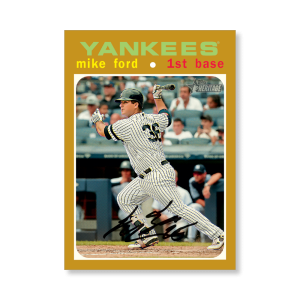 Mike Ford 2020 Topps Heritage Baseball Base Cards Poster Gold Ed. # to 1- artbble-pos-20thbb-1480-gold-s