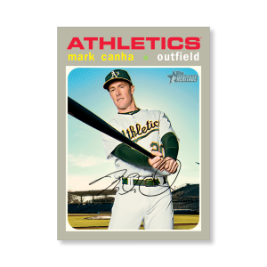 Mark Canha 2020 Topps Heritage Baseball Base Cards Poster # to 99- artbble-pos-20thbb-1485-s